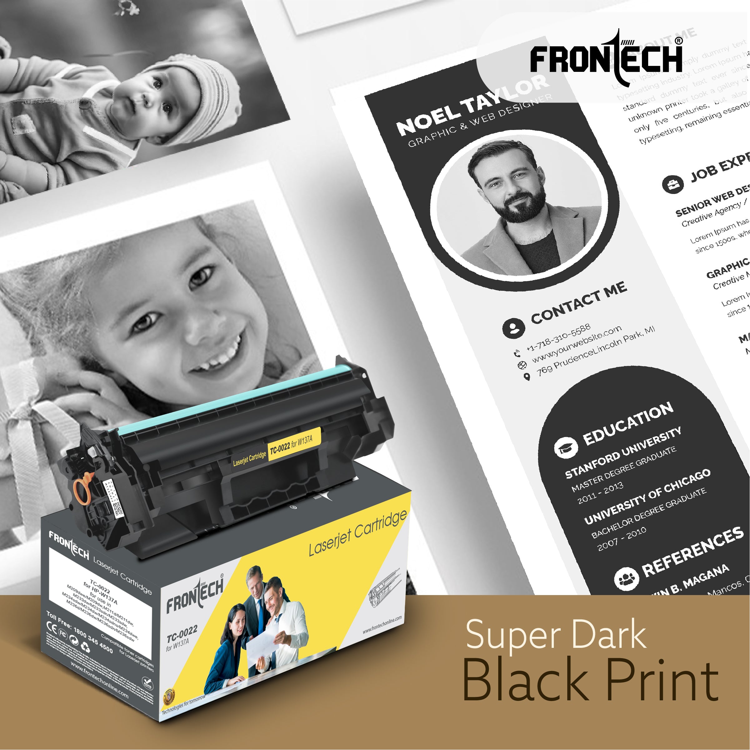 Frontech W137A Toner Cartridge | Compatible with HP LaserJet M209-M236 Series (TC-0022) Frontech W137A Toner Cartridge | Compatible with HP LaserJet M209-M236 Series (TC-0022)